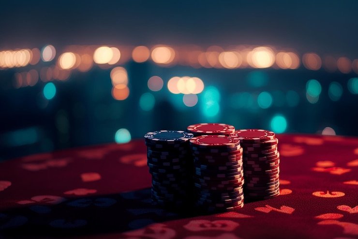 Gambar ilustrasi jackpot dan promosi kasino di platform yang solid